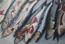 Les sardines - 30x20cm