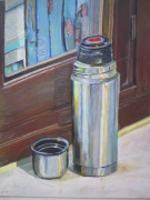 Thermos de café à l'atelier, 20 x 30 cm