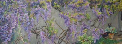 La glycine de Véro - 52x19cm - 2020 (collection privée)