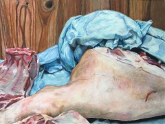 Découper le cochon n°1, 30 x 40 cm