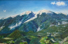 Le mont Ventoux N°2 - 15x10cm