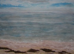 De la plage de Kervegant- 20x15cm