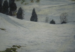 La neige N&deg;4 - 38x27cm